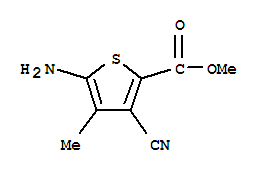 (9ci)-5-氨基-3-氰基-4-甲基-2-噻吩羧酸甲酯结构式_778611-27-1结构式