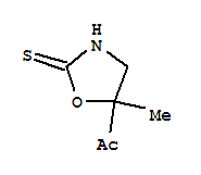 Ethanone, 1-(5-methyl-2-thioxo-5-oxazolidinyl)-(9ci) Structure