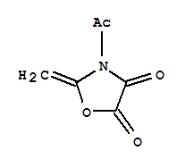 (9ci)-3-乙酰基-2-亚甲基-4,5-噁唑啉二酮结构式_77903-65-2结构式