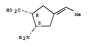 顺式-(9ci)-2-氨基-4-亚乙基-环戊烷羧酸结构式_779298-67-8结构式
