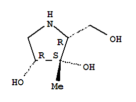 (2r,3s,4r)-(9ci)-2-(羟基甲基)-3-甲基-3,4-吡咯烷二醇结构式_779308-12-2结构式