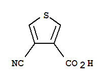 (9ci)-4-氰基-3-噻吩羧酸结构式_78071-34-8结构式