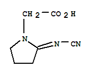 (9ci)-2-(氰基亚氨基)-1-吡咯烷乙酸结构式_780726-61-6结构式