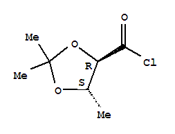 (9ci)-2,2,5-三甲基-1,3-二氧戊环-4-羰酰氯结构式_78086-73-4结构式