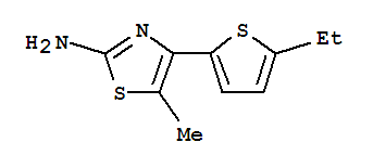 2-Thiazolamine,4-(5-ethyl-2-thienyl)-5-methyl-(9ci)Structure,781574-99-0Structure 2-Thiazolamine,4-(5-ethyl-2-thienyl)-5-methyl-(9ci) Structure,781574-99-0Structure