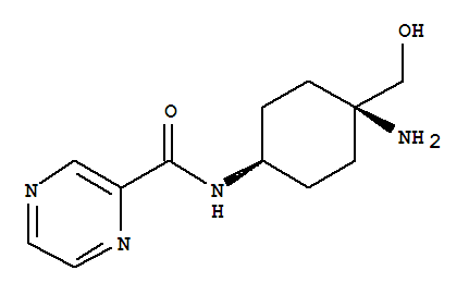 (9CI)-N-[顺式-4-氨基-4-(羟基甲基)环己基]-吡嗪羧酰胺结构式_781607-51-0结构式
