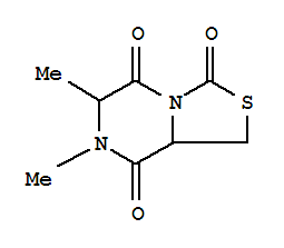 (9ci)-四氢-6,7-二甲基-3H-噻唑并[3,4-a]吡嗪-3,5,8-三酮结构式_781648-47-3结构式