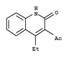 (9ci)-3-乙酰基-4-乙基-2(1H)-喹啉酮结构式_781665-09-6结构式