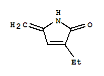 (9ci)-3-乙基-1,5-二氢-5-亚甲基-2H-吡咯-2-酮结构式_78210-71-6结构式