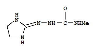 2-(4,5-二氢-1H-咪唑-2-基)-n-甲基-肼羧酰胺结构式_782390-01-6结构式