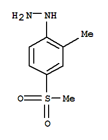 (9ci)-[2-甲基-4-(甲基磺酰基)苯基]-肼结构式_782436-54-8结构式