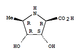 (3s,4r,5r)-(9ci)-3,4-二羟基-5-甲基-D-脯氨酸结构式_782441-19-4结构式