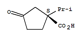 (1s)-(9ci)-1-(1-甲基乙基)-3-氧代-环戊烷羧酸结构式_782493-13-4结构式