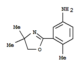 (9ci)-3-(4,5-二氢-4,4-二甲基-2-噁唑)-4-甲基-苯胺结构式_782499-18-7结构式