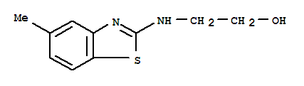 (9ci)-2-[(5-甲基-2-苯并噻唑)氨基]-乙醇结构式_78290-91-2结构式
