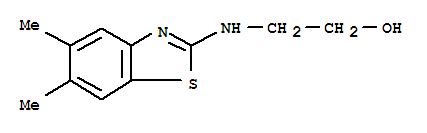(9ci)-2-[(5,6-二甲基-2-苯并噻唑)氨基]-乙醇结构式_78290-92-3结构式