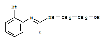 (9ci)-2-[(4-乙基-2-苯并噻唑)氨基]-乙醇结构式_78291-07-3结构式
