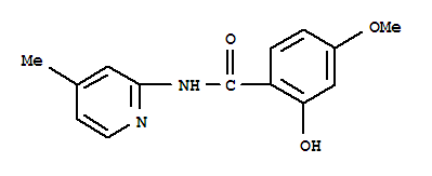 (9ci)-2-羟基-4-甲氧基-n-(4-甲基-2-吡啶)-苯甲酰胺结构式_783370-93-4结构式