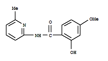 (9ci)-2-羟基-4-甲氧基-n-(6-甲基-2-吡啶)-苯甲酰胺结构式_783370-96-7结构式