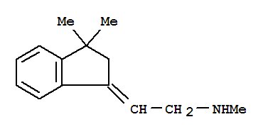 (9ci)-2-(2,3-二氢-3,3-二甲基-1H-茚-1-基)-n-甲基-乙胺结构式_784080-37-1结构式