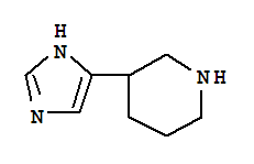 3-(1H-咪唑-4-基)-哌啶结构式_784080-46-2结构式
