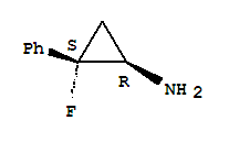 (1r,2s)-rel-(9ci)-2-氟-2-苯基-环丙胺结构式_784133-88-6结构式