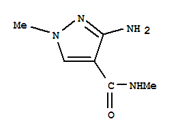3-氨基-n,1-二甲基-1H-吡唑-4-羧酰胺结构式_78416-39-4结构式