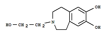 (9ci)-3-(2-羟基乙基)-2,3,4,5-四氢-1H-3-苯氮杂卓-7,8-二醇结构式_784999-07-1结构式