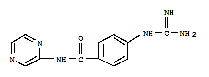 (9ci)-4-[(氨基亚氨基甲基)氨基]-n-吡嗪-苯甲酰胺结构式_785013-66-3结构式