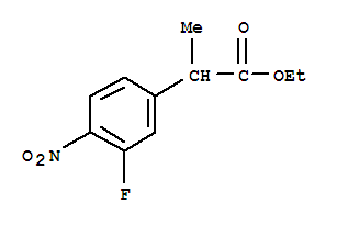 2-(3-氟-4-硝基-苯基)-丙酸乙酯结构式_78543-07-4结构式