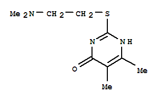 (9ci)-2-[[2-(二甲基氨基)乙基]硫代]-5,6-二甲基-4(1H)-嘧啶酮结构式_785714-85-4结构式