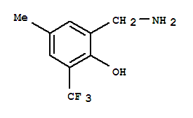 (9CI)-2-(氨基甲基)-4-甲基-6-(三氟甲基)-苯酚结构式_785720-54-9结构式