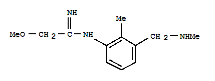 (9ci)-2-甲氧基-n-[2-甲基-3-[(甲基氨基)甲基]苯基]-盐酸乙脒结构式_785758-57-8结构式