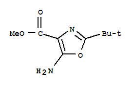 (9ci)-5-氨基-2-(1,1-二甲基乙基)-4-噁唑羧酸甲酯结构式_785805-35-8结构式