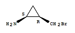 Cyclopropanamine, 2-(bromomethyl)-, cis-(9ci) Structure