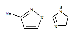 (9ci)-1-(4,5-二氢-1H-咪唑-2-基)-3-甲基-1H-吡唑结构式_786588-78-1结构式 (9ci)-1-(4,5-二氢-1H-咪唑-2-基)-3-甲基-1H-吡唑结构式_786588-78-1结构式