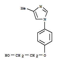 (9ci)-2-[4-(4-甲基-1H-咪唑-1-基)苯氧基]-乙醇结构式_786612-39-3结构式
