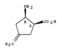 (1s,2r)-(9ci)-2-氨基-4-亚甲基-环戊烷羧酸结构式_786615-32-5结构式