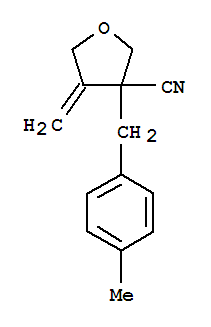 (9ci)-四氢-4-亚甲基-3-[(4-甲基苯基)甲基]-3-呋喃甲腈结构式_786682-59-5结构式