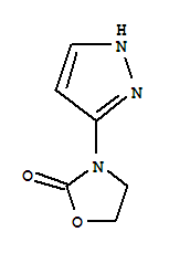 (9ci)-3-(1H-吡唑-3-基)-2-噁唑烷酮结构式_786700-22-9结构式