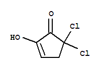 5,5-二氯-2-羟基-2-环戊烯-1-酮结构式_786703-13-7结构式