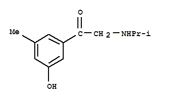 (9ci)-1-(3-羟基-5-甲基苯基)-2-[(1-甲基乙基)氨基]-乙酮结构式_787485-76-1结构式