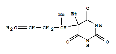 (9ci)-5-乙基-5-(1-甲基-3-丁烯)-2,4,6(1H,3h,5h)-嘧啶三酮结构式_787494-76-2结构式