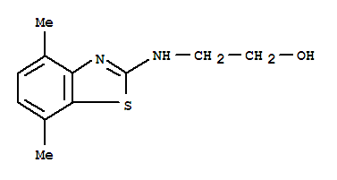 (9ci)-2-[(4,7-二甲基-2-苯并噻唑)氨基]-乙醇结构式_787500-57-6结构式