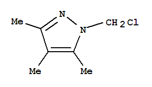 1-(氯甲基)-3,4,5-三甲基-1H-吡唑结构式_787513-31-9结构式