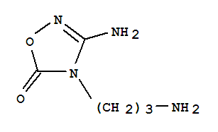 (9ci)-3-氨基-4-(3-氨基丙基)-1,2,4-噁二唑-5(4h)-酮结构式_787528-75-0结构式