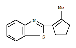 (9ci)-2-(2-甲基-1-环戊烯-1-基)-苯并噻唑结构式_78840-26-3结构式