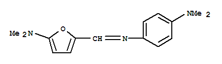 (9ci)-n-[[5-(二甲基氨基)-2-呋喃]亚甲基]-N,N-二甲基-1,4-苯二胺结构式_788760-24-7结构式