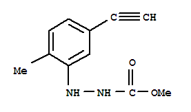 (9ci)-2-(5-乙炔-2-甲基苯基)-肼羧酸甲酯结构式_790228-16-9结构式