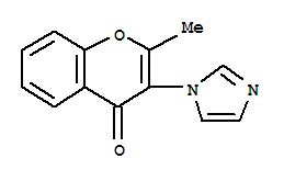 (9ci)-3-(1H-咪唑-1-基)-2-甲基-4H-1-苯并吡喃-4-酮结构式_790617-62-8结构式